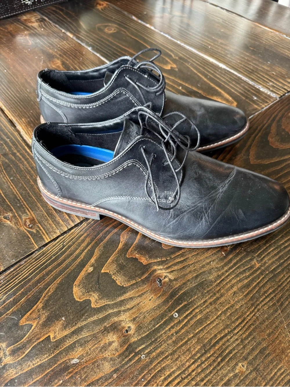 Nunn Bush Black Leather Dress Shoes